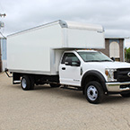 Ford F550 Truck Body front 3/4 exterior shown with multiple options. 